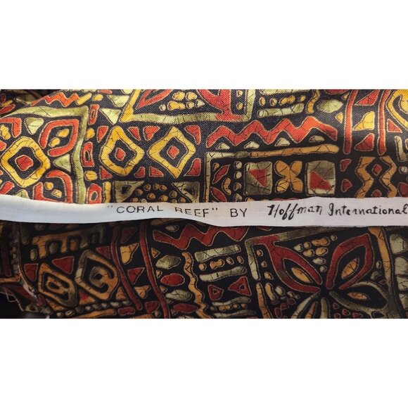 Material Cotton Coral Reef 36 x 45 Screen Print Hoffman International Fabrics Ge - Picture 9 of 16